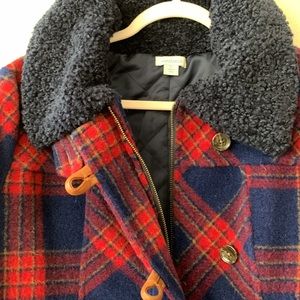 Sundance Quilted Bomber Plaid Wool Jacket